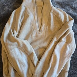 Z Supply Men's Light Gray Zip-Up Sweater